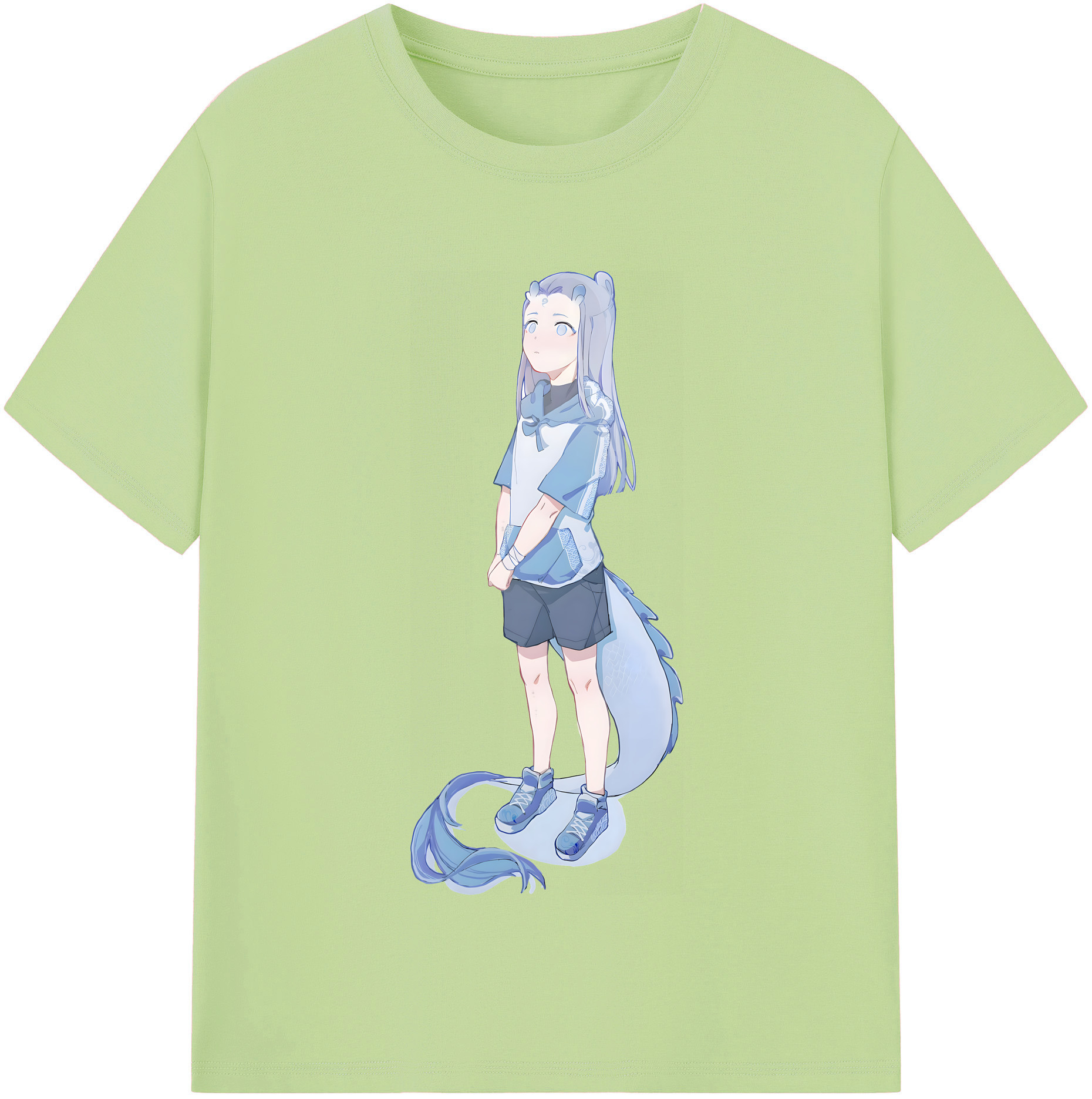 （画像用） Ne Zha 2 ナタ 魔童の大暴れ 綿100％半袖Tシャツ（フロントプリント）